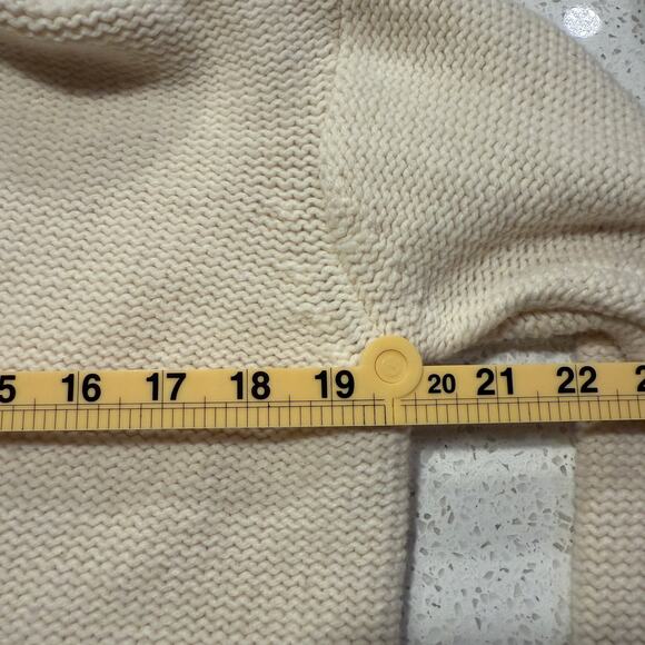 J. Jill Wool Blend Shawl Collar Cardigan Sweater XS Cream Preppy Quiet Luxury - Picture 9 of 10